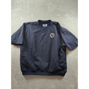 ixspa Golf Windshirt Mens XXL Blue Short Sleeve Modesto City Championship Y2K